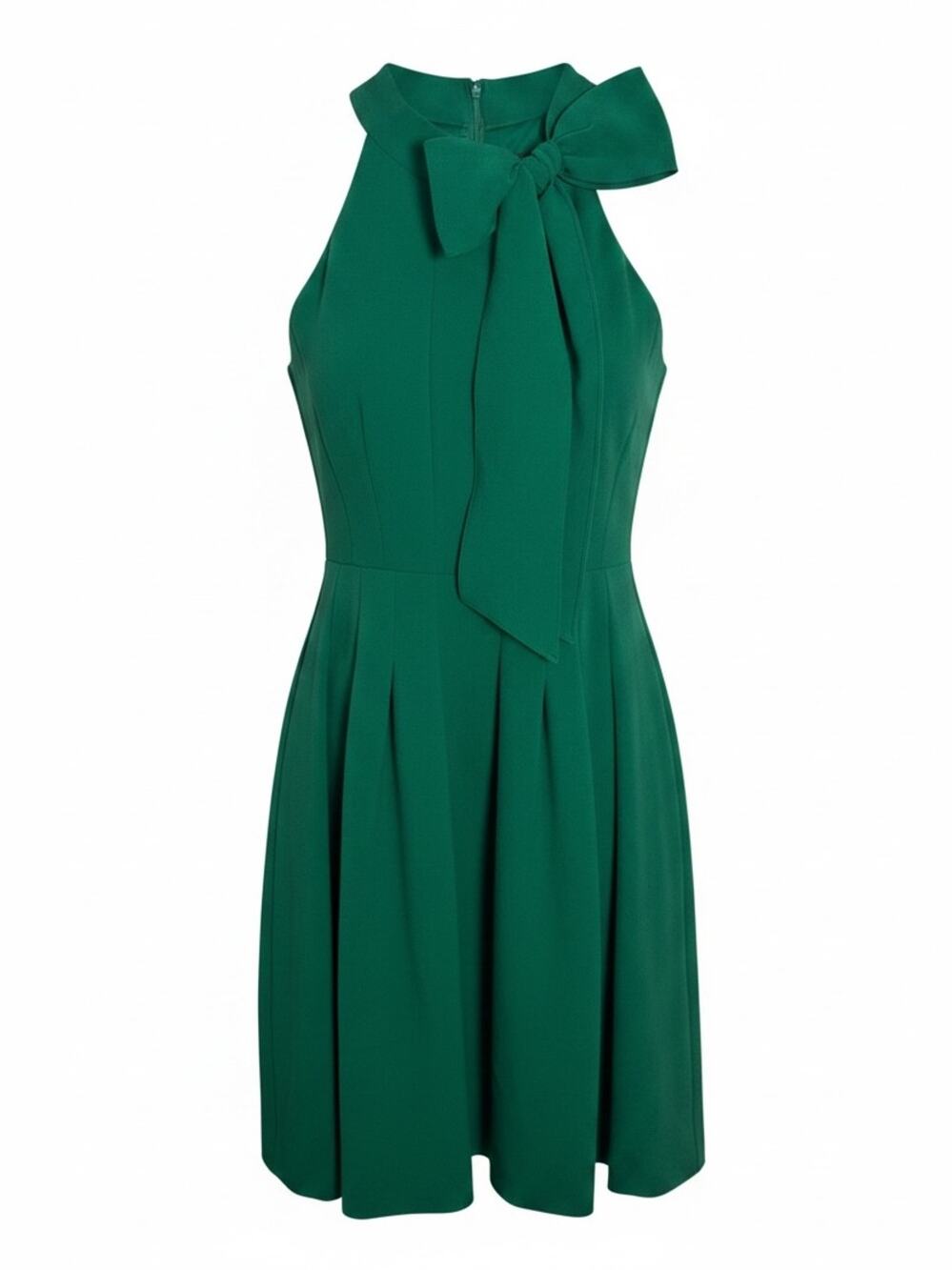 Vince Camuto Green Bow Neck Halter Shift Cocktail Dress Size 12